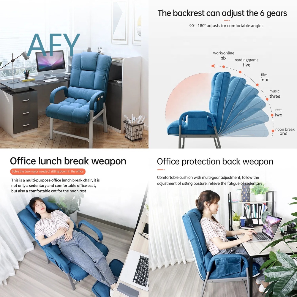 Desk Setup Ergonomics - Nefes Alabilen Kumaş Katlanabilir Ofis Koltuğu,
