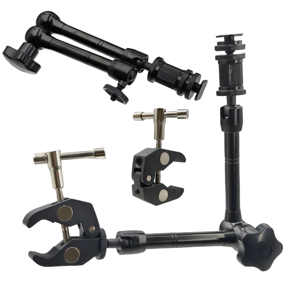 Monitor Arm Clamp - Metal Magic Arm 11 İnç Eklemli,