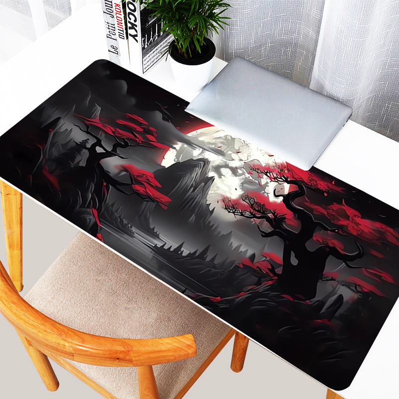 Desk Setup Red - Mouse Pad Oyun Aksesuarları Dizüstü Bilgisayar