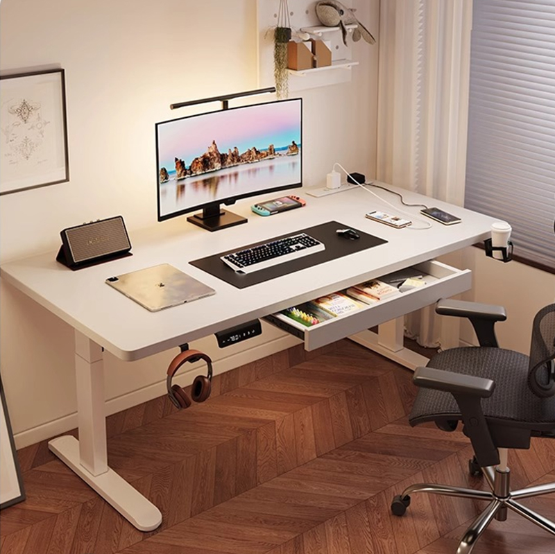 Desk Setup Ergonomics - Modern Demir Çift Motorlu Elektrikli Ayarlanabilir