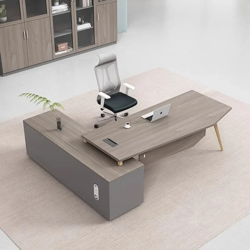 Desk Setup Corner - Köşe Çalışma Masası Lüks L Şeklinde