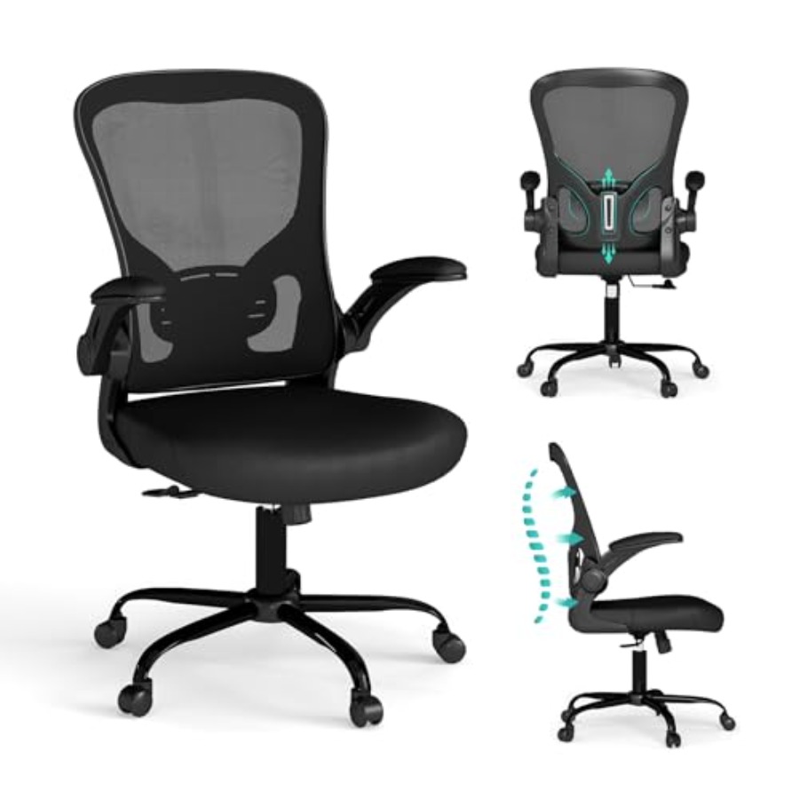 Desk Setup Ergonomics - Fileli Ofis Koltuğu, Ergonomik Bilgisayar Masası