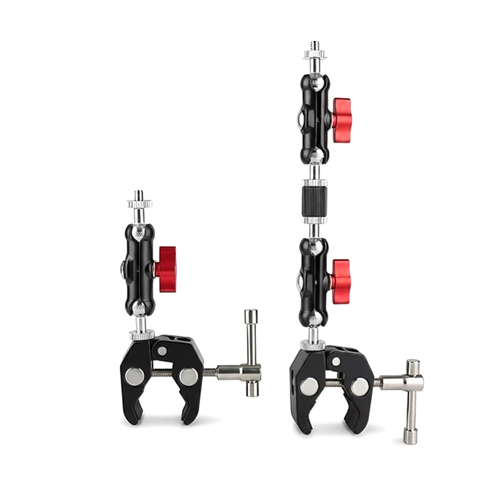 Monitor Arm Clamp - 1/4 Kamera Metal Süper Kelepçe Çift
