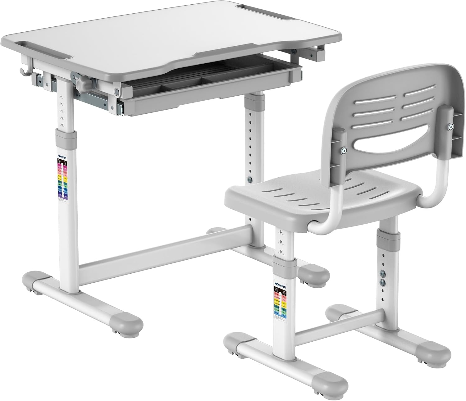 Desk Setup Ergonomics - Çocuk Çalışma Masası ve Sandalye Seti,