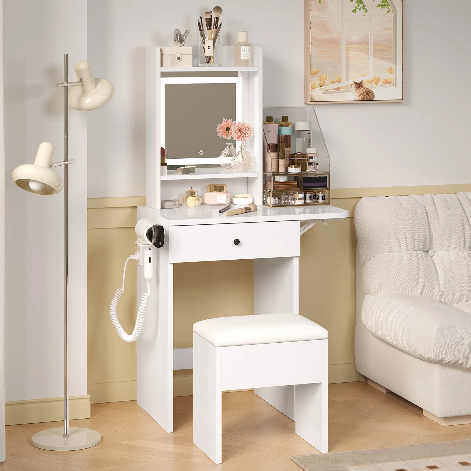 Desk Vanity Setup - # Çekmeceli Makyaj Masası Yatak Odası