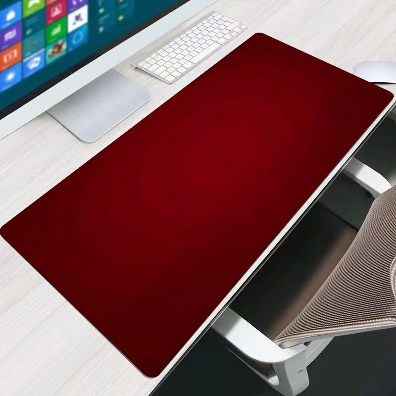 Desk Setup Mat - Kırmızı Mouse Pad Ofis Genişletilmiş Masa