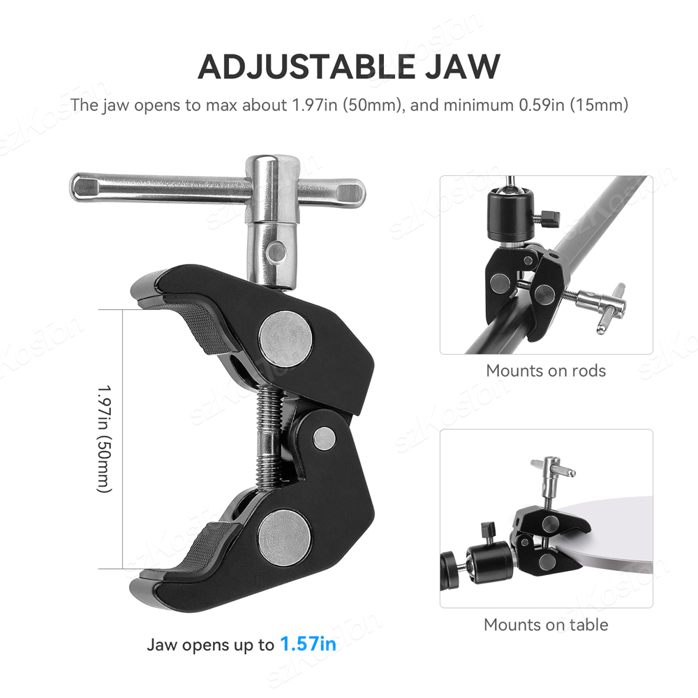Kamera Metal Süper Kelepçe 360 - Monitor Arm Clamp incelemesi ve fiyatı