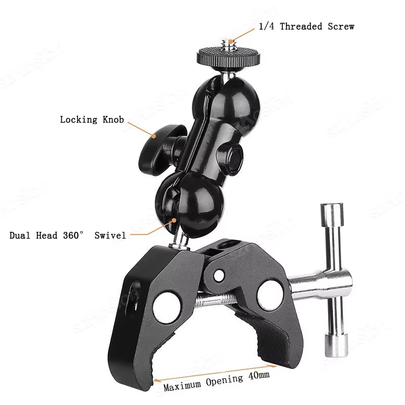 Kamera Metal Süper Kelepçe 360 - Monitor Arm Clamp incelemesi ve fiyatı