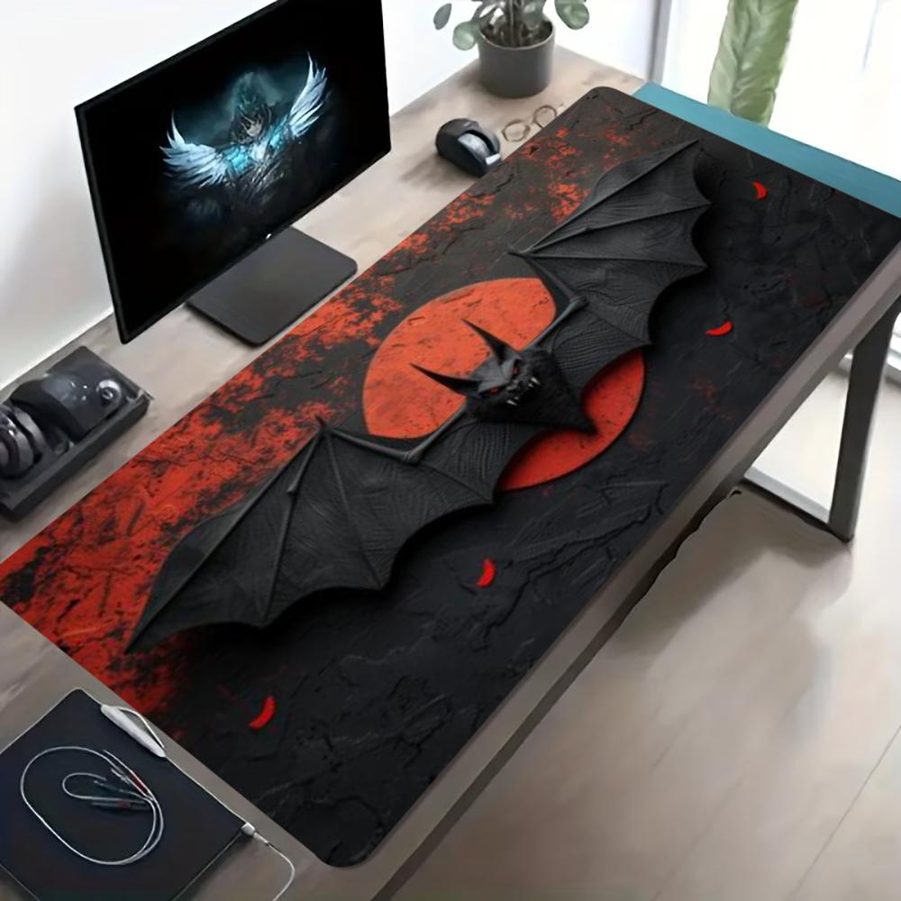 Koyu Kırmızı Yarasa Desenli Bü - Desk Setup Red incelemesi ve fiyatı