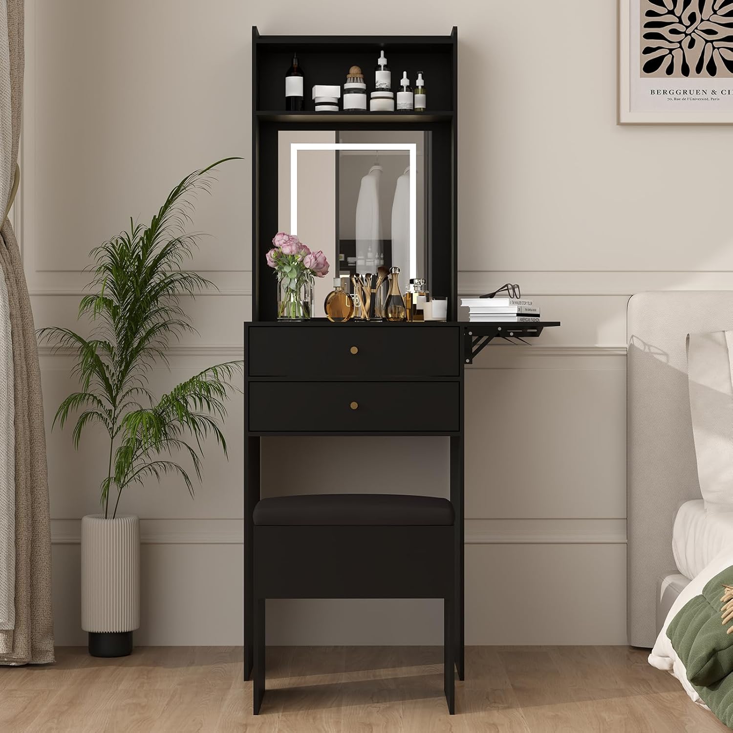 Yatak Odası için Mini Siyah Ma - Desk Vanity Setup incelemesi ve fiyatı