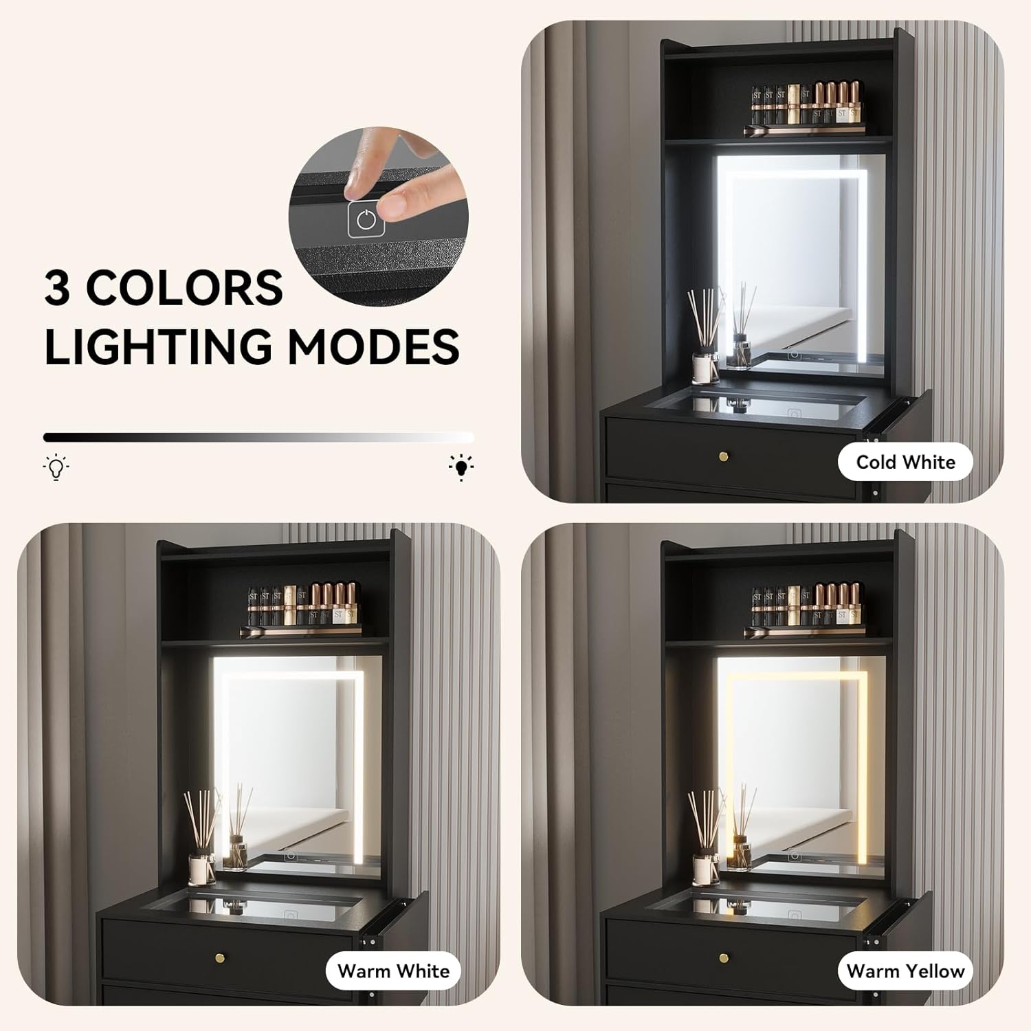 Yatak Odası için Mini Siyah Ma - Desk Vanity Setup incelemesi ve fiyatı
