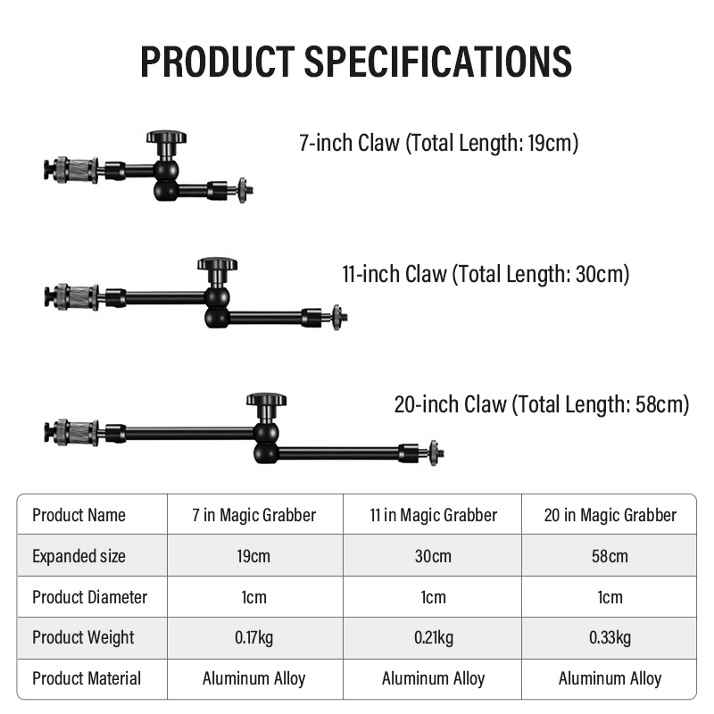 Sihirli Kol 7/11/20 İnç 360 °  - Monitor Arm Clamp incelemesi ve fiyatı