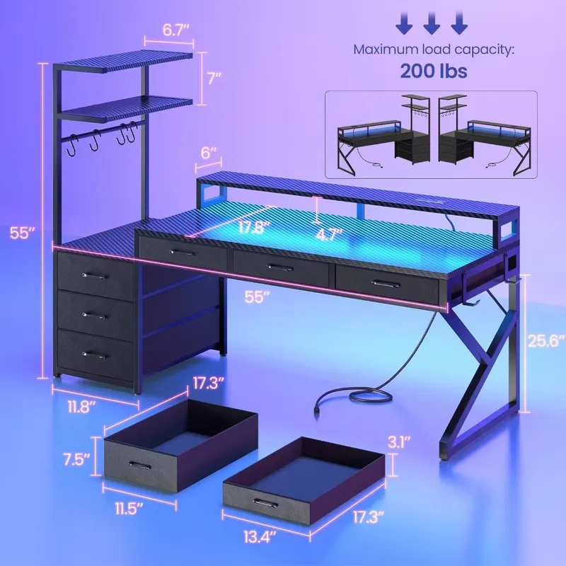 55 İnç Oyun Masası, Köşe Kurul - Desk Setup Corner incelemesi ve fiyatı