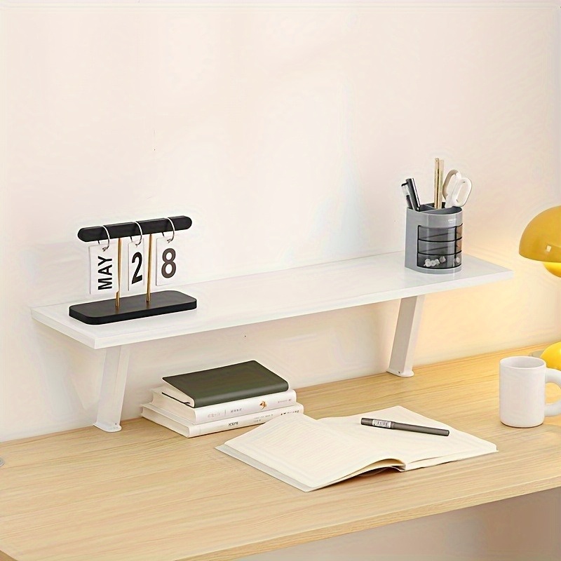 1 Beyaz Ahşap Yüzer Masaüstü R - Desk Setup Shelf incelemesi ve fiyatı