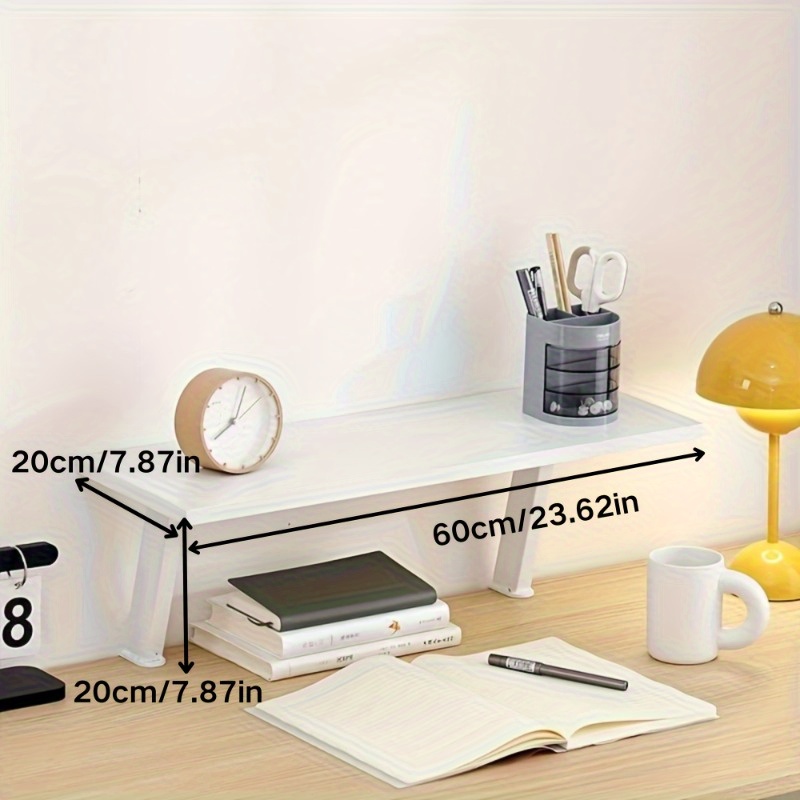 1 Beyaz Ahşap Yüzer Masaüstü R - Desk Setup Shelf incelemesi ve fiyatı