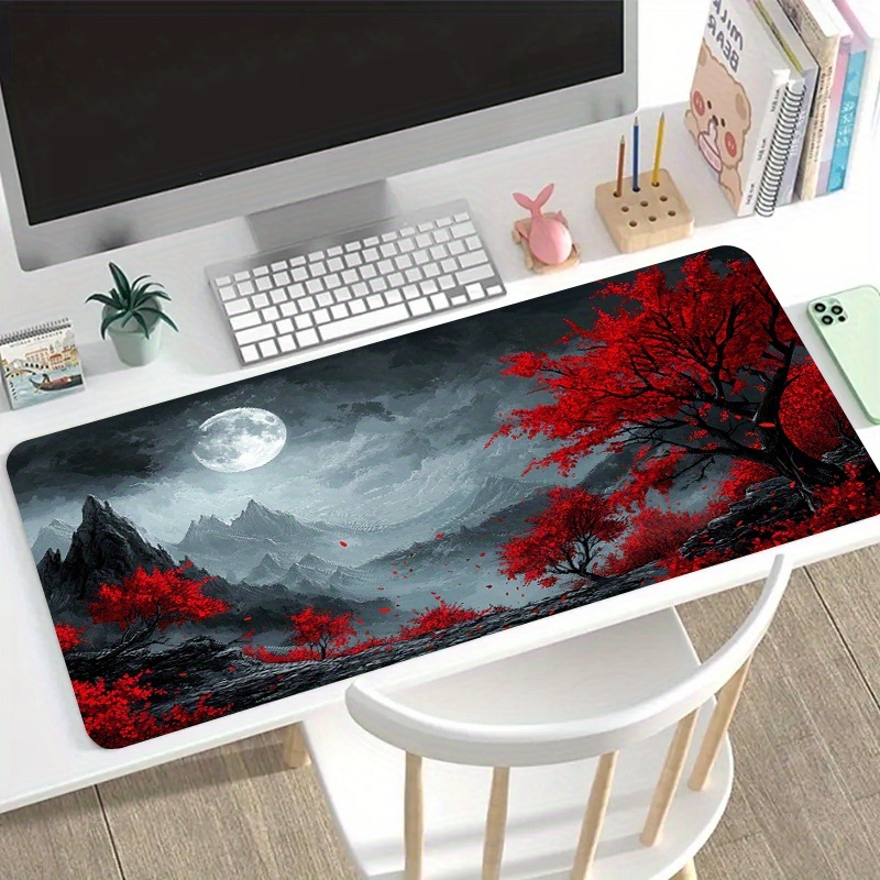 Kırmızı Ağaç Ay Manzarası Geni - Desk Setup Red incelemesi ve fiyatı