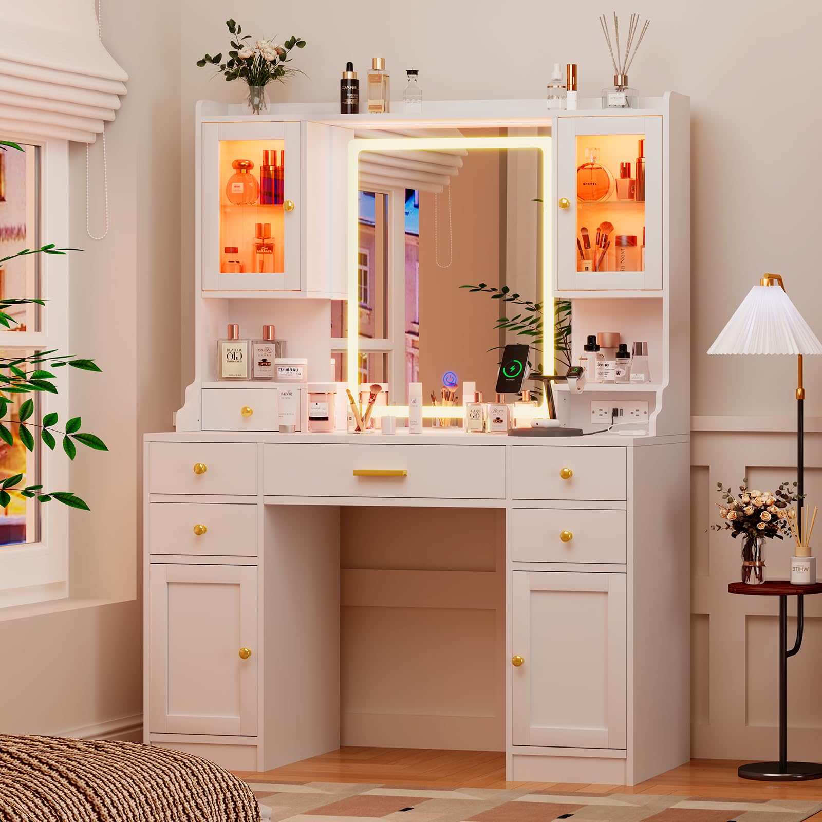 # Büyük Çok Bölmeli Çekmeceli, - Desk Vanity Setup incelemesi ve fiyatı