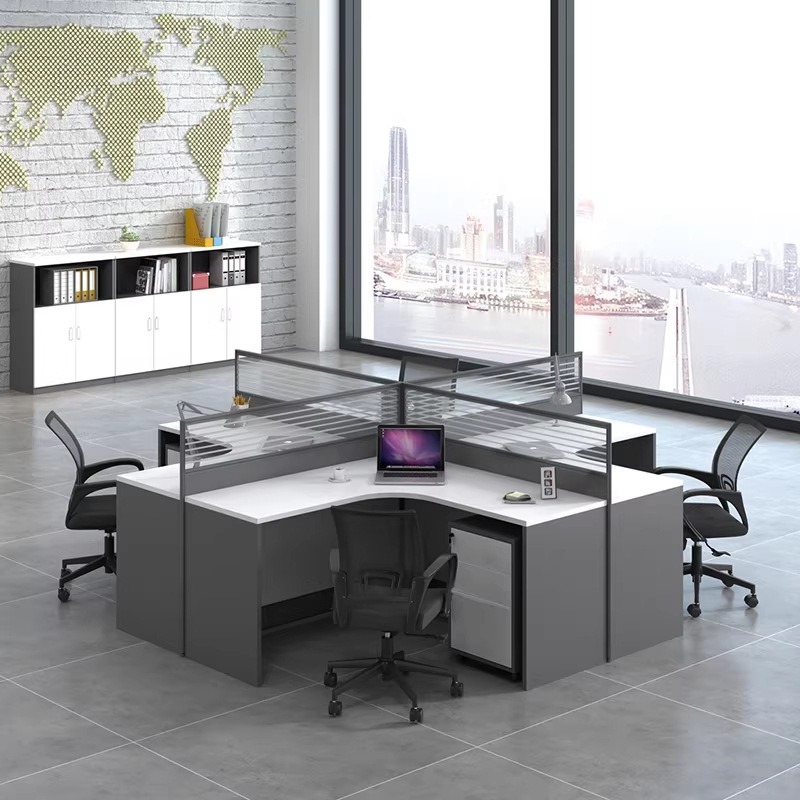 2, 4 veya 6 Kişilik Beyaz Ofis - Desk Setup Corner incelemesi ve fiyatı