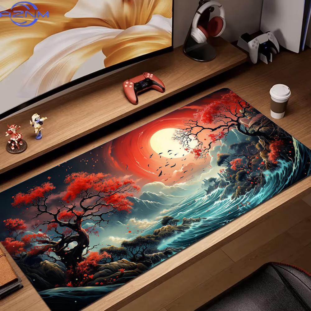 Kırmızı ve Siyah Sanat Manzara - Desk Setup Red incelemesi ve fiyatı