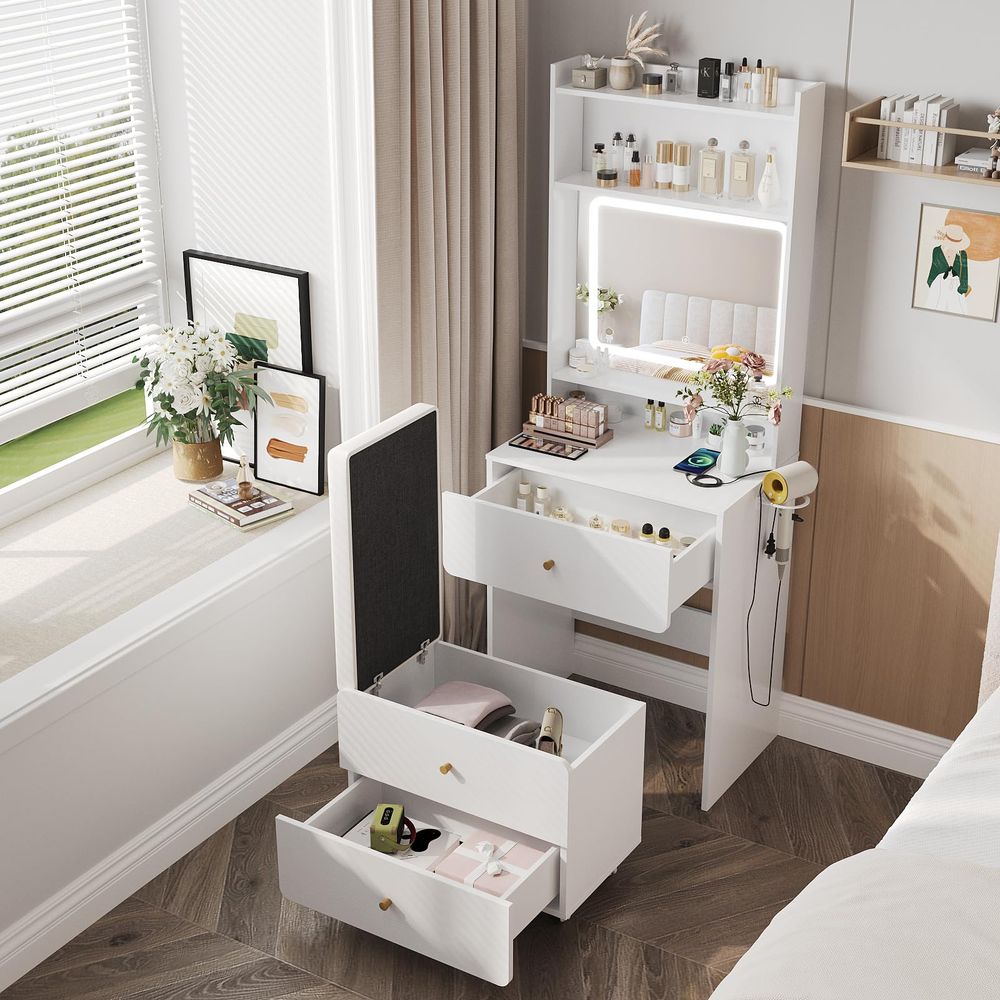Aynalı ve Işıklı Küçük Makyaj  - Desk Vanity Setup incelemesi ve fiyatı