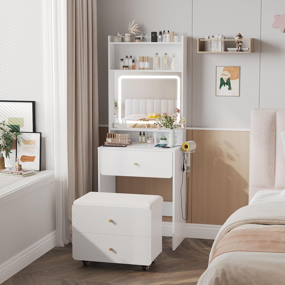 Aynalı ve Işıklı Küçük Makyaj  - Desk Vanity Setup incelemesi ve fiyatı