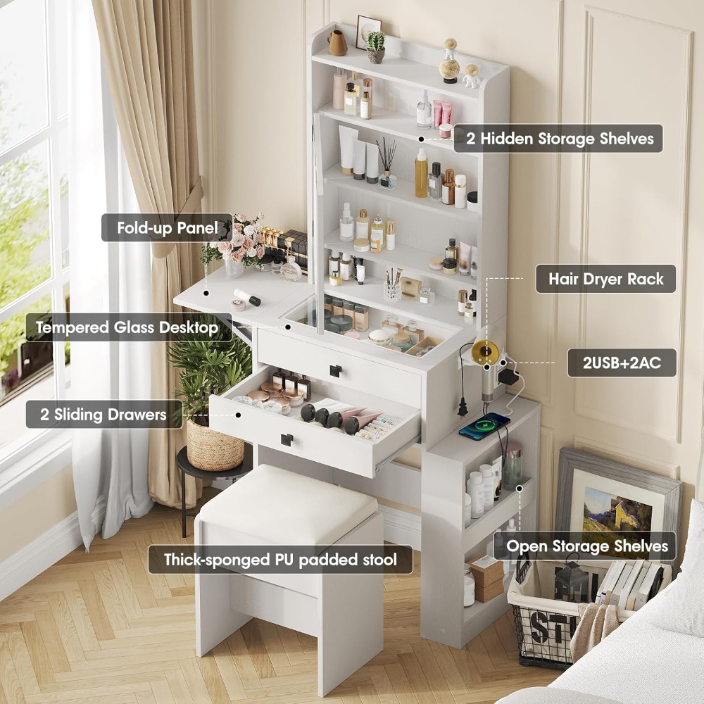 3 Ayarlanabilir Işıklı Aynalı  - Desk Vanity Setup incelemesi ve fiyatı