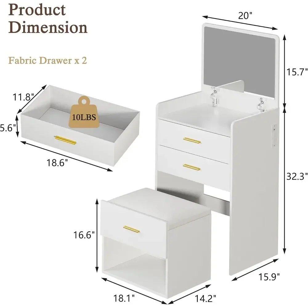 3'ü 1 Arada Makyaj Masası, Kal - Desk Vanity Setup incelemesi ve fiyatı