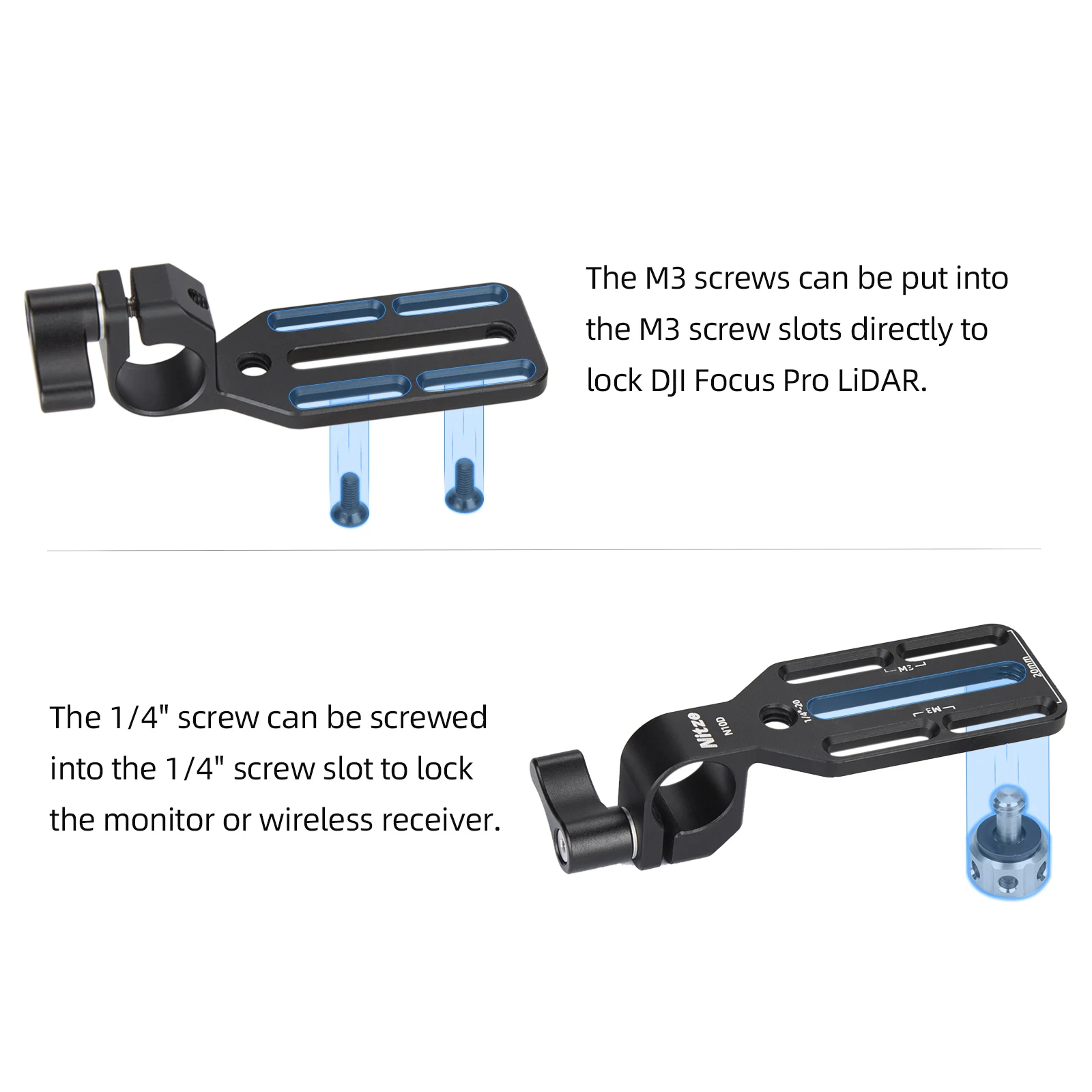 Nitze N10D 15mm Çubuk Kelepçe  - Monitor Arm Clamp incelemesi ve fiyatı