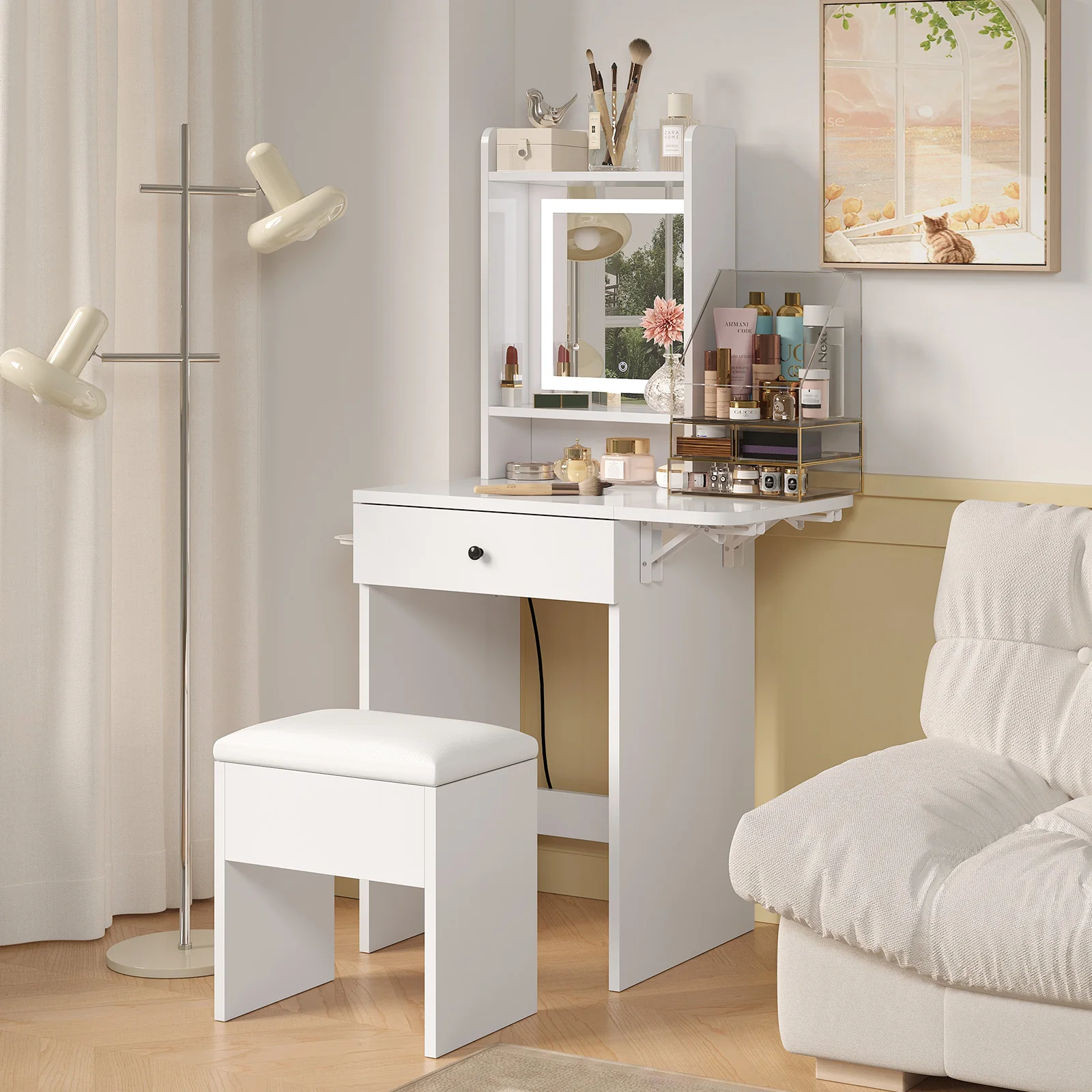 # Çekmeceli Makyaj Masası Yata - Desk Vanity Setup incelemesi ve fiyatı
