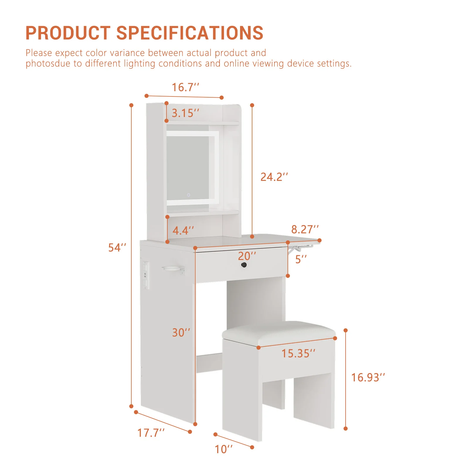 # Çekmeceli Makyaj Masası Yata - Desk Vanity Setup incelemesi ve fiyatı