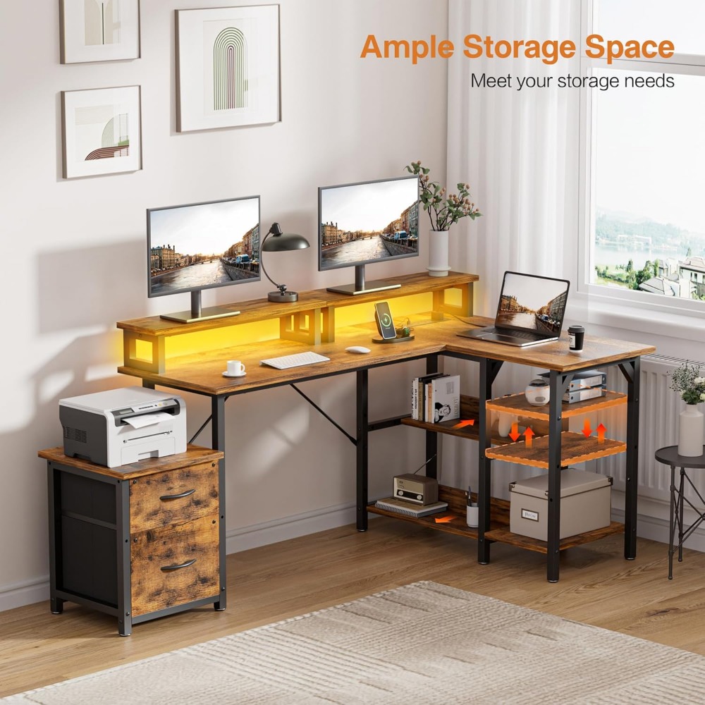 Dosya Çekmeceli ve Prizli Ofis - Desk Setup Corner incelemesi ve fiyatı