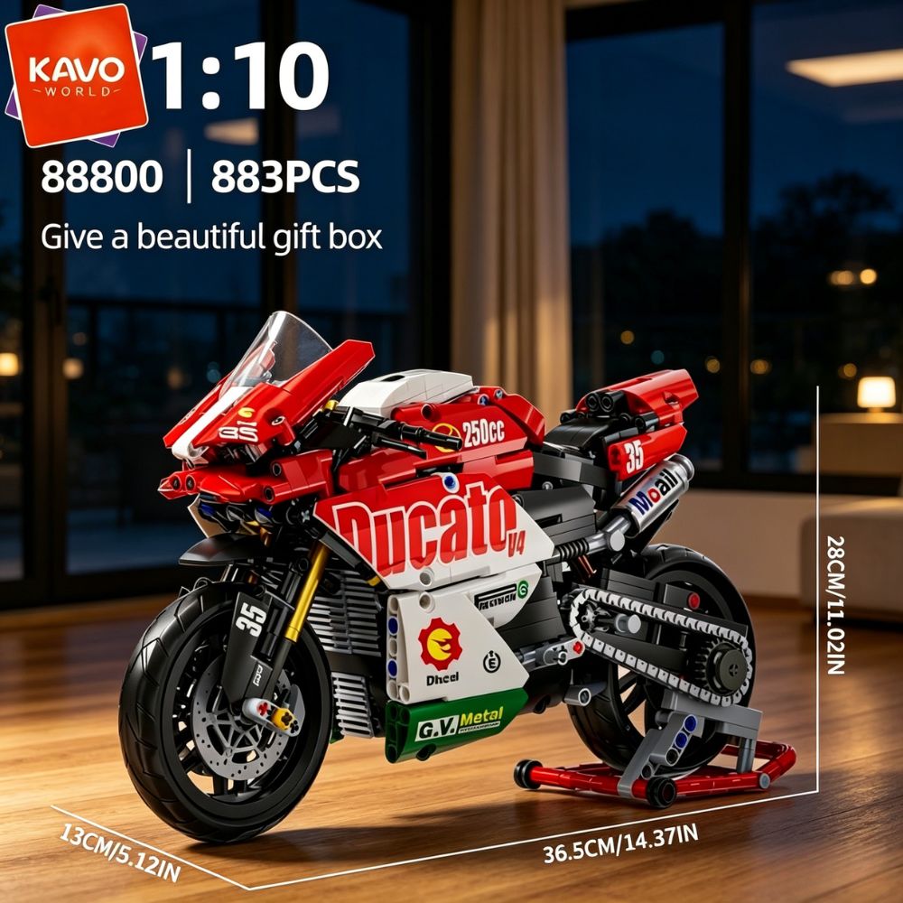 KAVOWORLD 883 Parça 1:10 Ölçek - Desk Setup Red incelemesi ve fiyatı